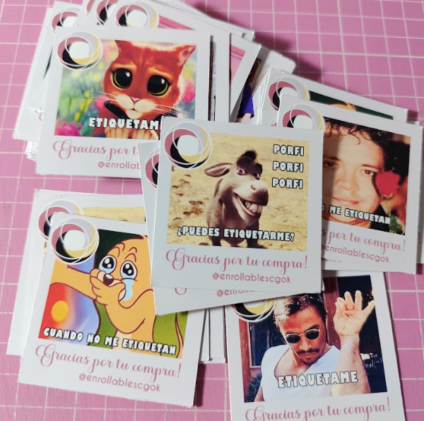 Producto - 100 Tags de Memes Virales (6x6cm) - 7