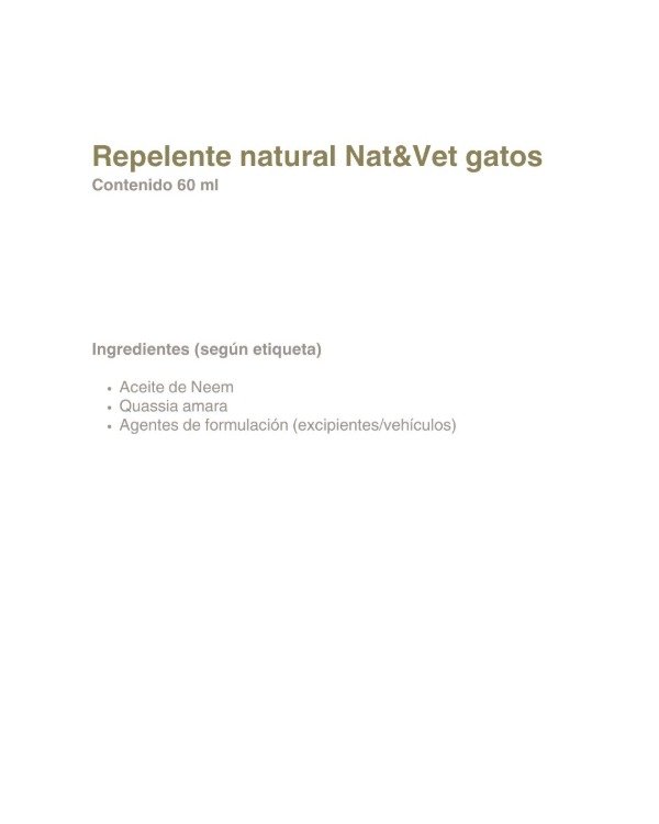 Producto - Repelente Natural para Gatos 60ml - 2