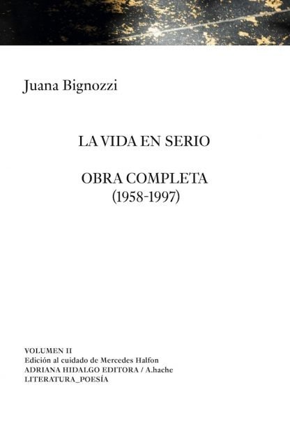 Producto - La vida en serio vol. II. - Juana Bignozzi