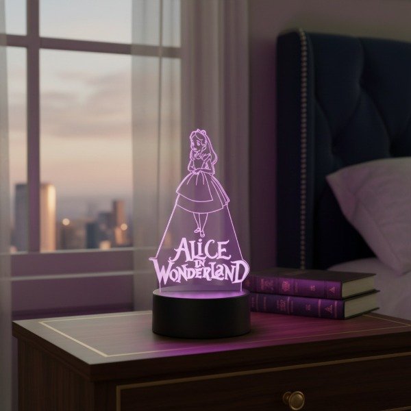 Producto - Velador Led Alice in Wonderland