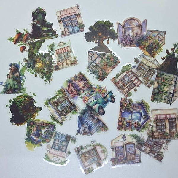 Producto - Stickers tiendas y bosque