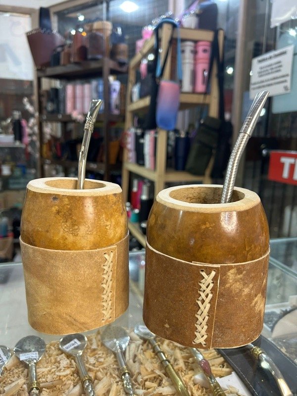 Producto - Mate Porongo base de cuero 2