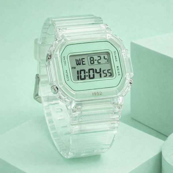 Producto - Reloj deportivo 1952 Lasika WR verde Resistente al agua