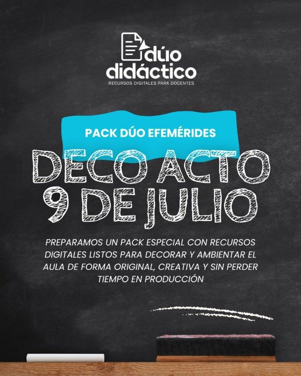 Producto - PACK DÚO DECO ACTO 9 DE JULIO