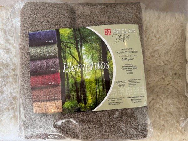 Producto - Juego de toalla y toallon (HOTELERO) tostado