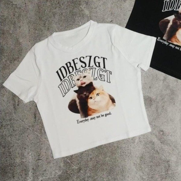 Producto - Baby tee gatito Blanco - T.U
