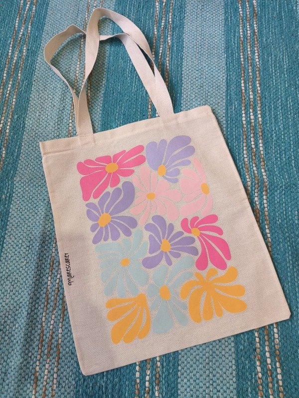Producto - Tote bag Margaritas / Multi color / 30x35 cm