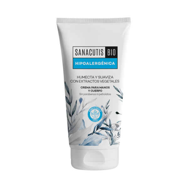 Producto - SANACUTIS CREMA PARA MANOS Y CUERPO HIPOALERGÉNICO 85 CC