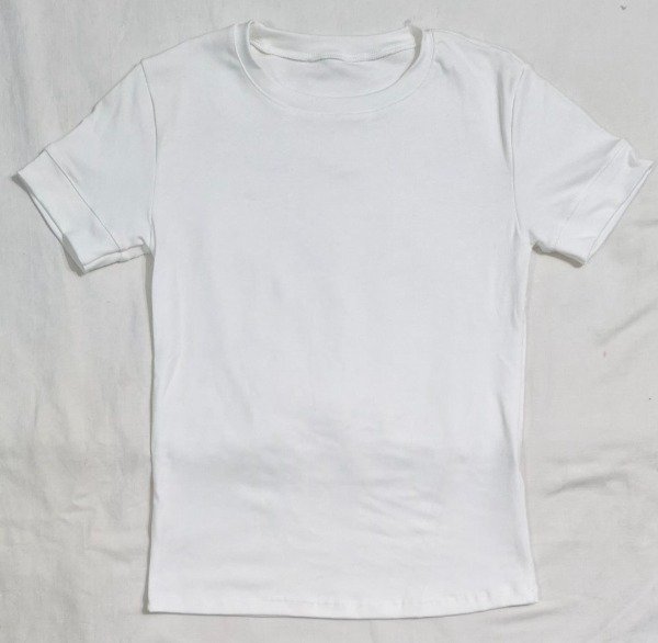 Producto - Remera basica puño (blanco T. M)