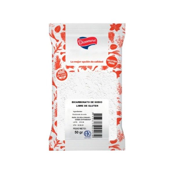 Producto - Bicarbonato de Sodio x 50g SIN TACC - Dicomere