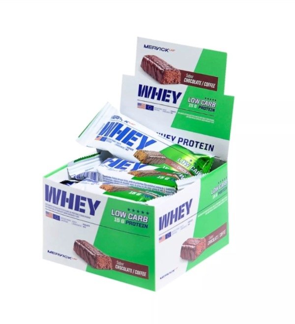 Producto - MERVICK LOW CARB PROTEIN BAR 12 UNIDADES