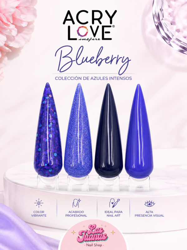 Producto - Coleccion Acrylove x4 Blueberry