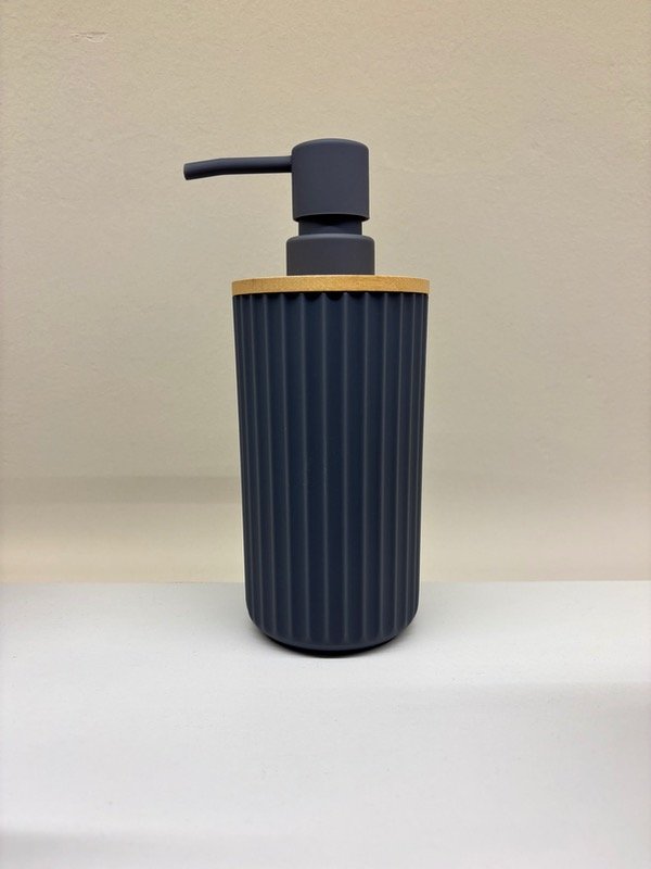 Producto - Dispenser p/jabon facetado/bambu