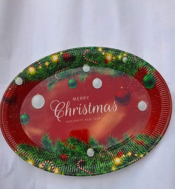 Producto - Bandeja ovalada navidad 37 cm