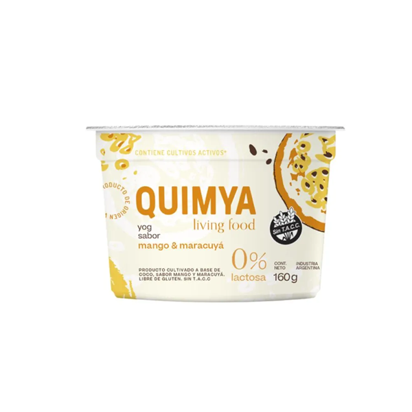 Producto - Yogur Quimya a Base de Coco Mango y Maracuyá - sin lactosa