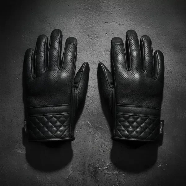 Producto - Guantes Moto Montoya Negros Brooklyn - 1