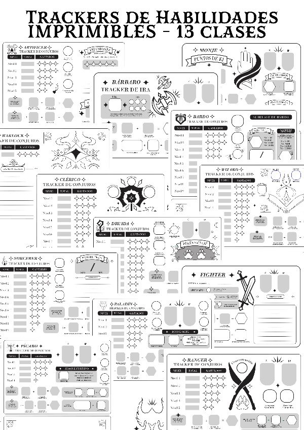 Producto - Kit 13 trackers de Clase - Imprimibles - 1