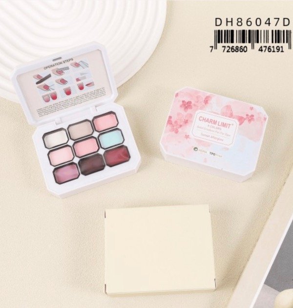 Producto - Paleta de esmalte sólido letra D para baby boomer Oscuros