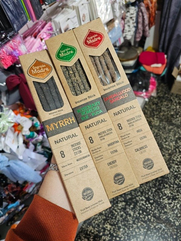 Producto - Sahumerio Resina natural - 8 varillas - Sagrada Madre