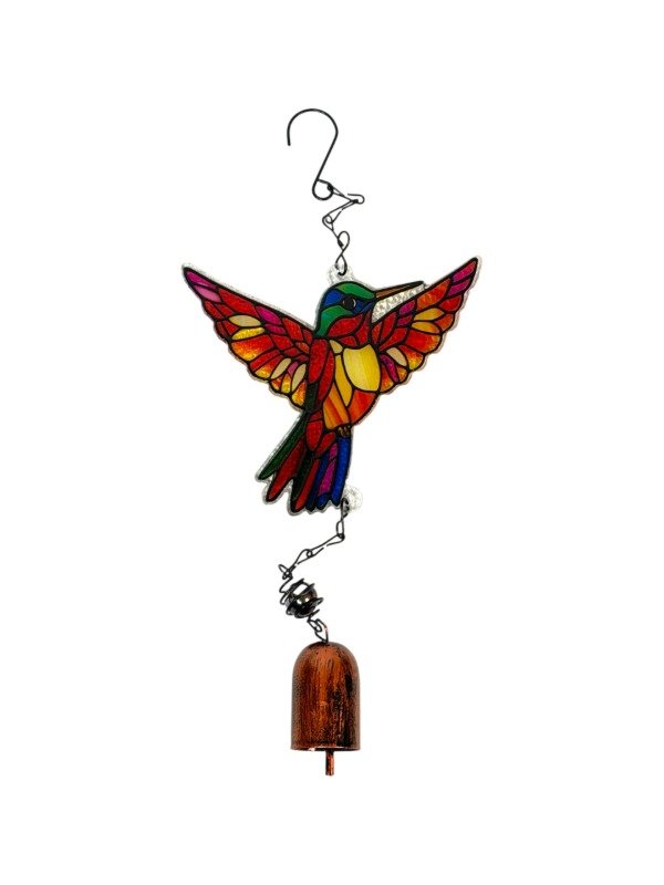 Producto - COLGANTE COLIBRI DE VIDRIO CON CAMPANA (Cod.17-018) - 4
