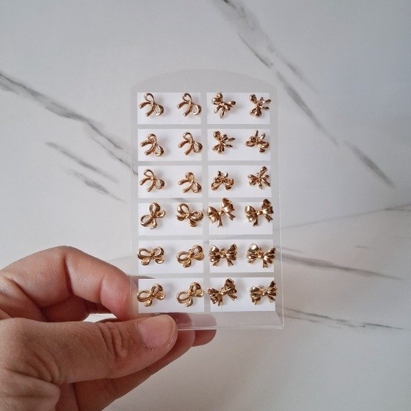 Producto - PACK X 12 MINI AROS COQUETTE AC. DORADO