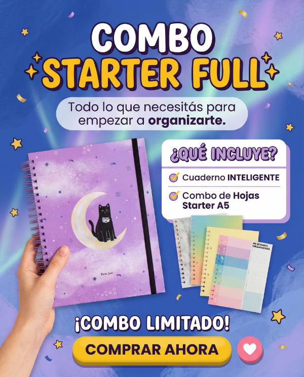 Producto - Combo Starter FULL- Cuaderno inteligente + Pack x20 hojas removibles