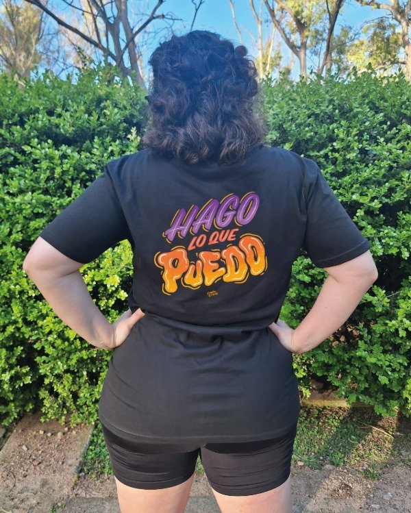 Producto - Remera Hago lo que puedo / Clásica talle XL negro
