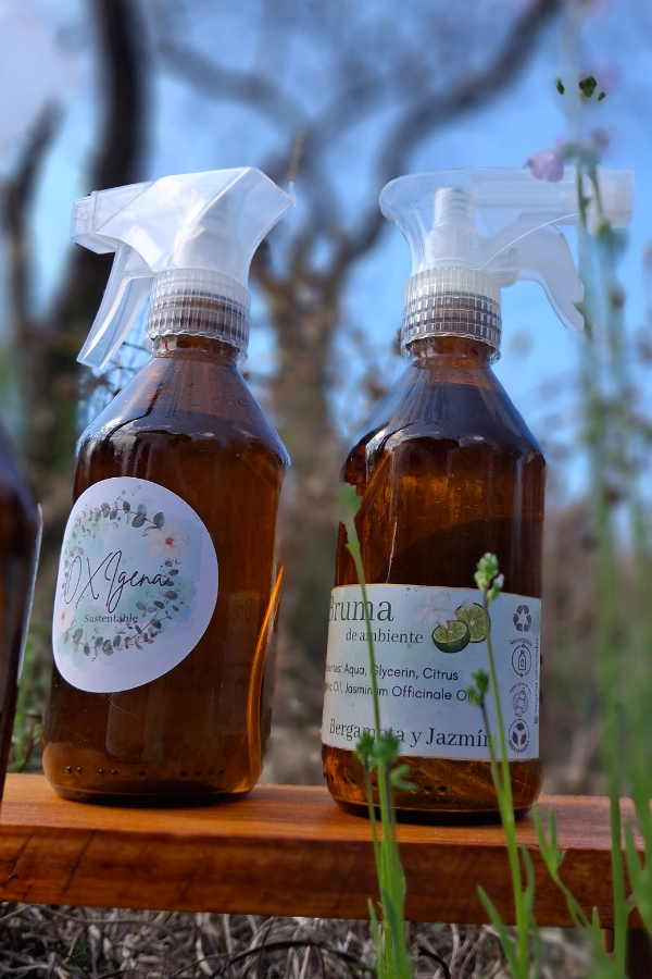 Producto - Bruma ambiente - Jazmín y Bergamota con pulverizador