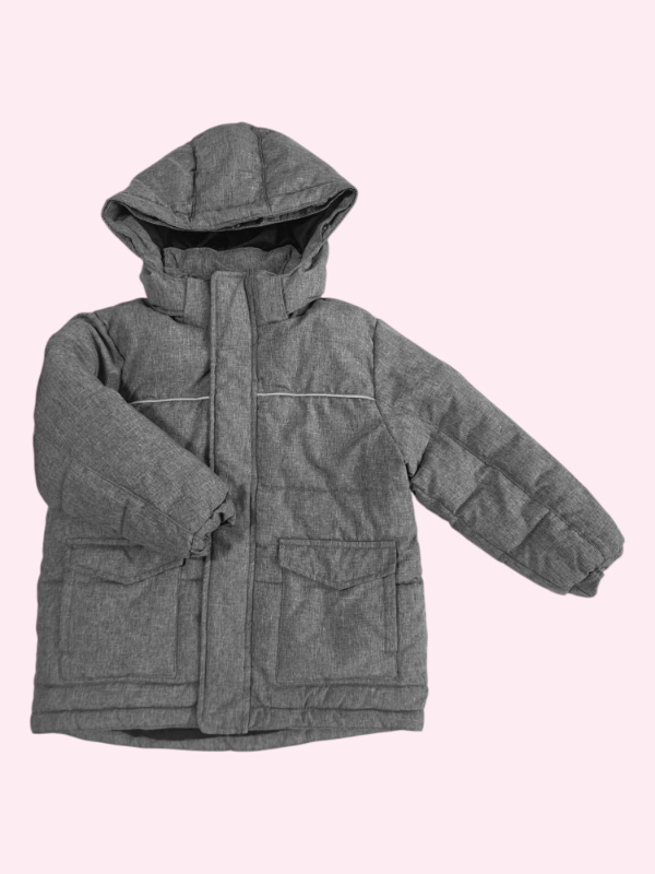 Producto - Campera de abrigo gris jaspeda HYM 2/3 años