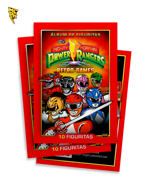 Producto - Sobre Clásico / Power Rangers Retro-Games #2 Figus 64 a 170