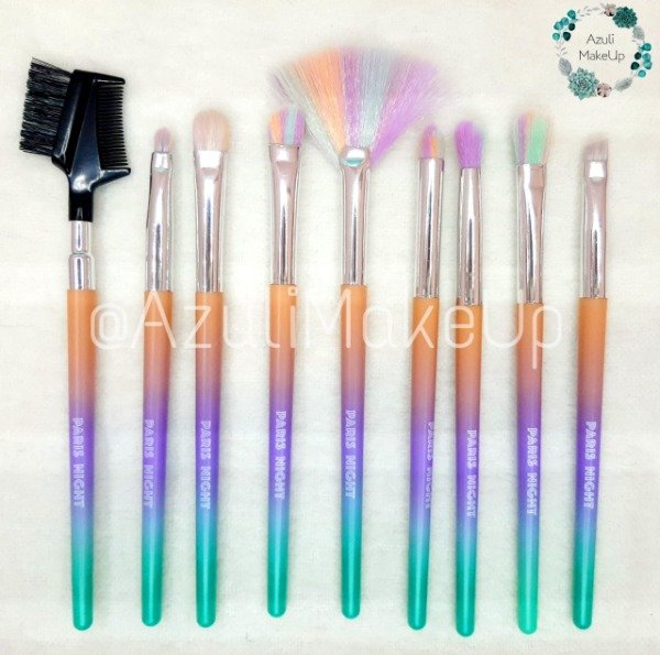 Producto - Set Arcoiris de 9 brochas