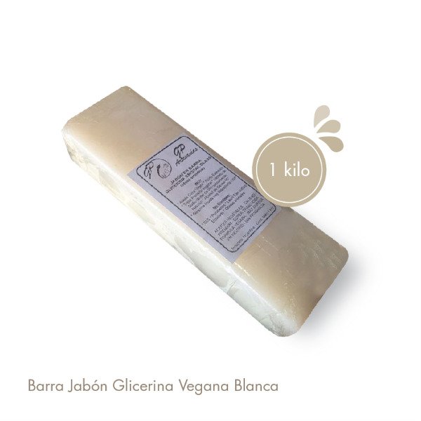 Producto - Barra Jabón Glicerina Vegana Blanca