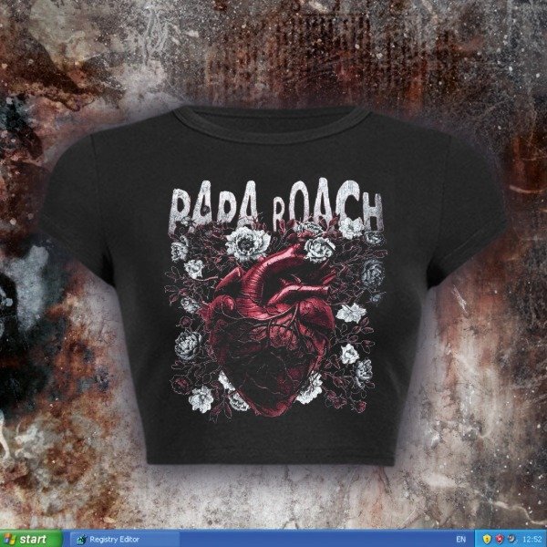 Producto - Heart and Roses . baby tee