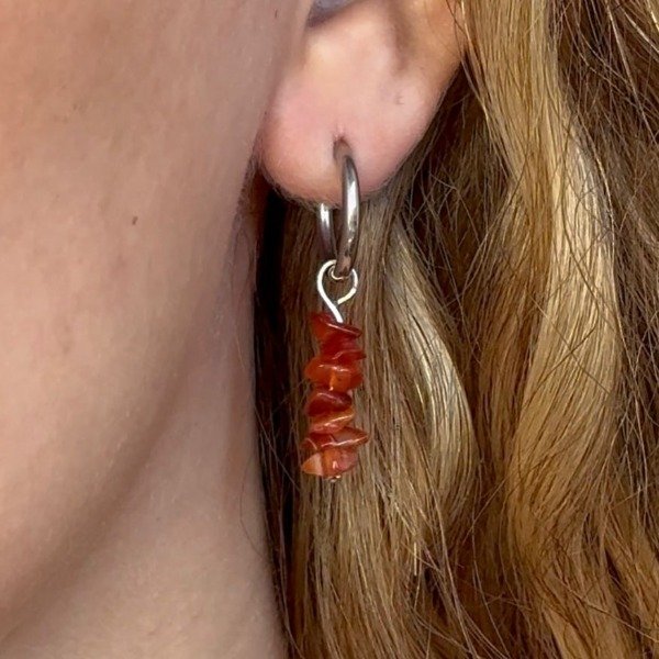 Producto - AROS CIELO ÁGATA CORNALINA