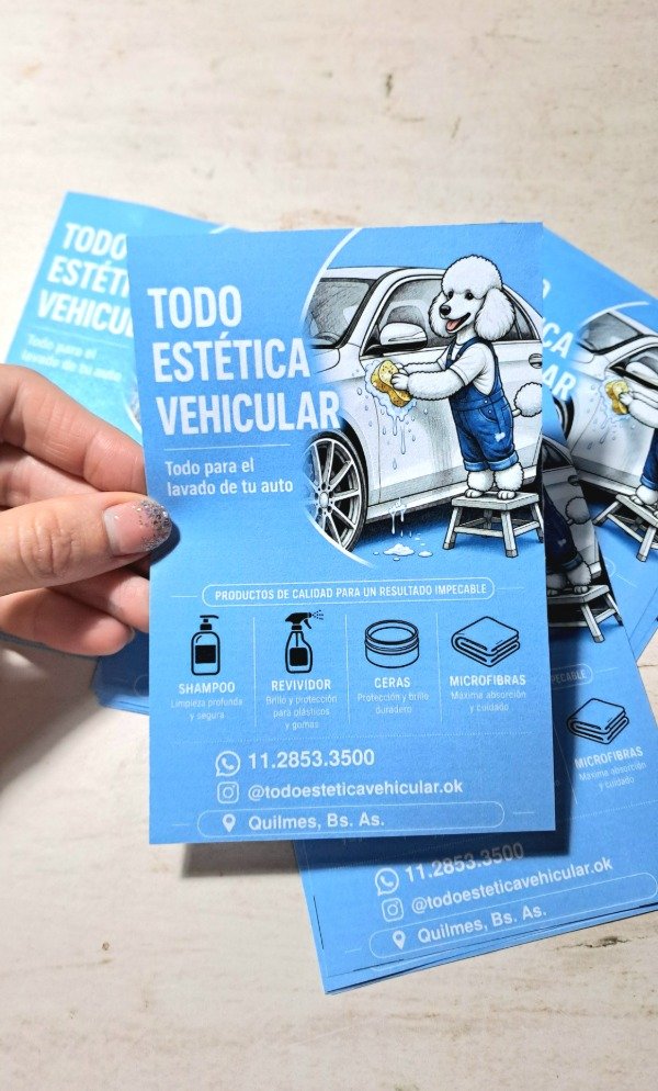 Producto - Folletos color simple faz OBRA x 100 unidades - 8