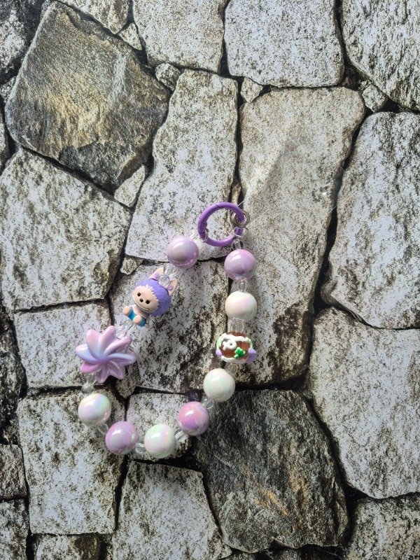 Producto - Holder importado Labubu estrella lila