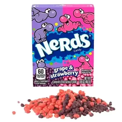 Producto - NERDS UVA Y FRUTILLA 46GR
