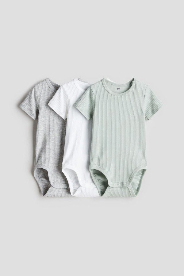 Producto - Pack x 3 bodies HyM en canale verde - 0