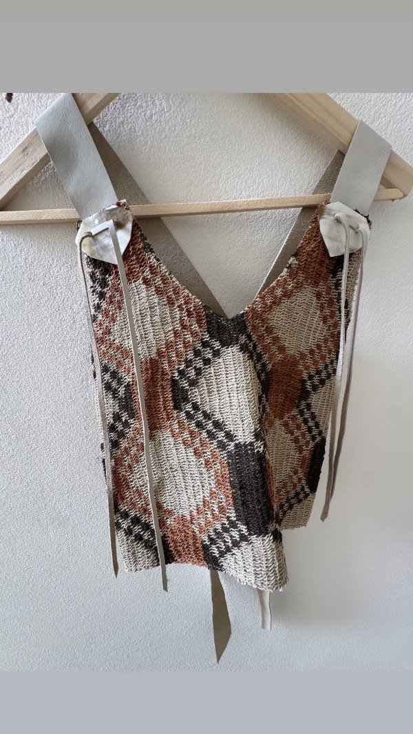 Producto - Top chaguar, cuero y asta - 8