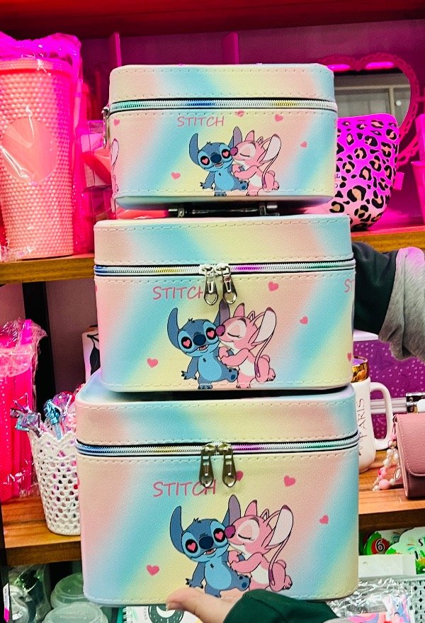 Producto - Cofrecitos portacosmeticos Stich con espejo 2