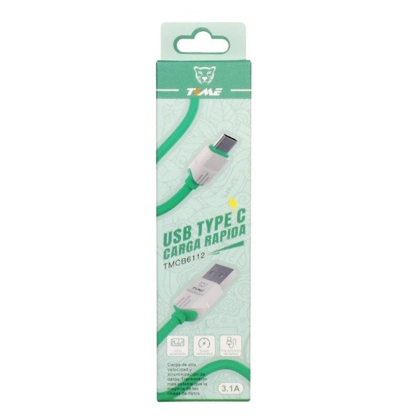 Producto - Cable Tipo C Time Carga Rapida 3.1A
