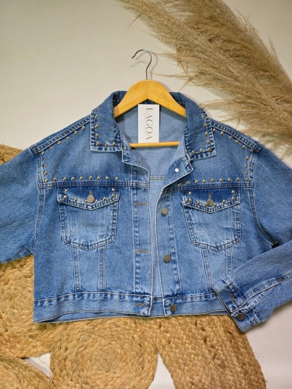 Producto - Camp5 campera denim + tachas
