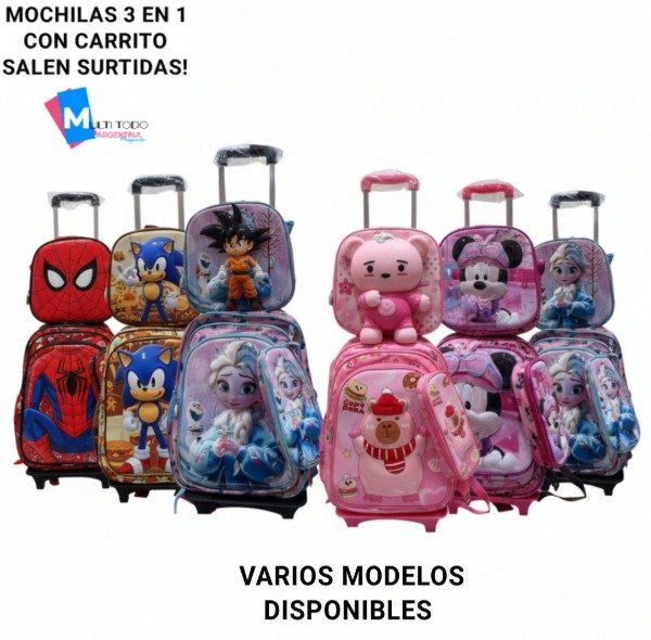 Producto - MOCHILAS 3 PIEZAS