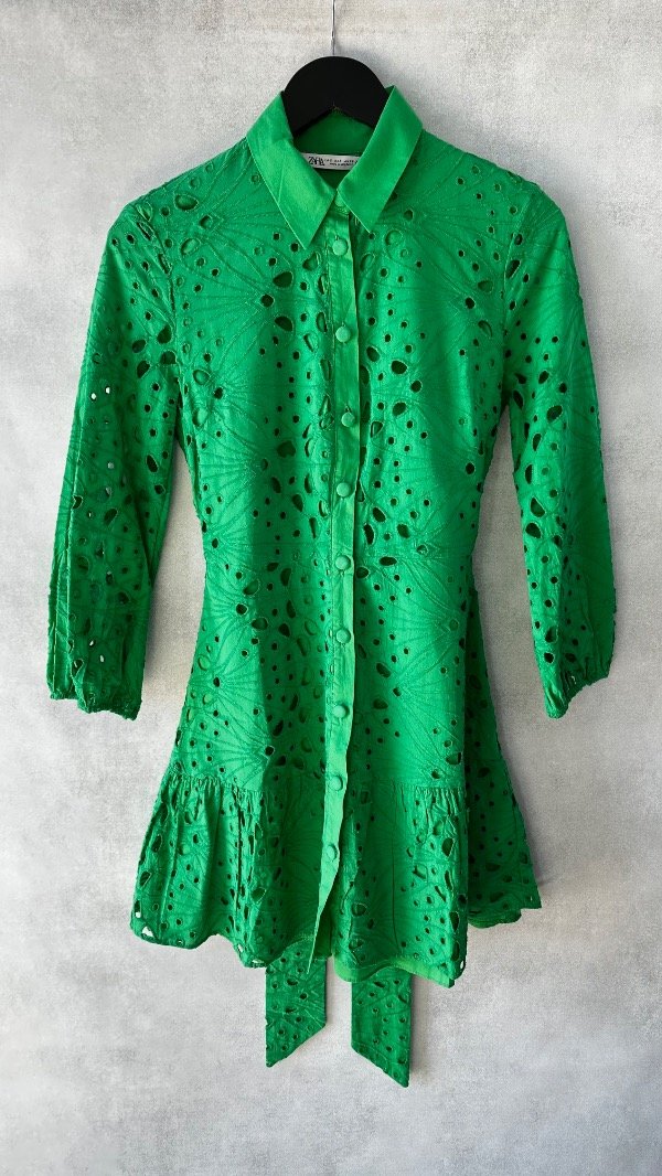 Producto - Vestido calado con cinturón Zara TM - 3