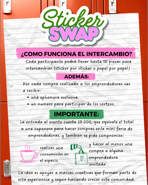 Producto - STICKER SWAP: Domingo 04 de Octubre - 2