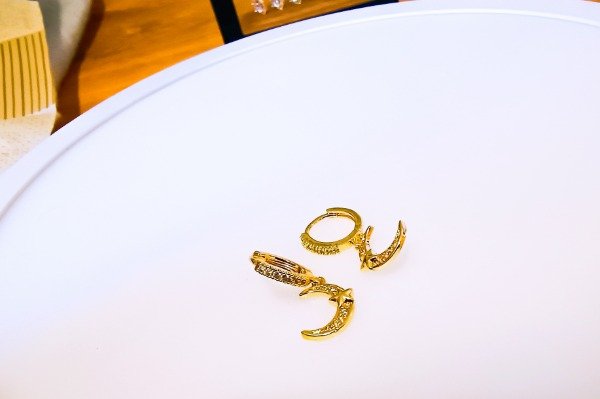 Producto - Aros Luna con Strass