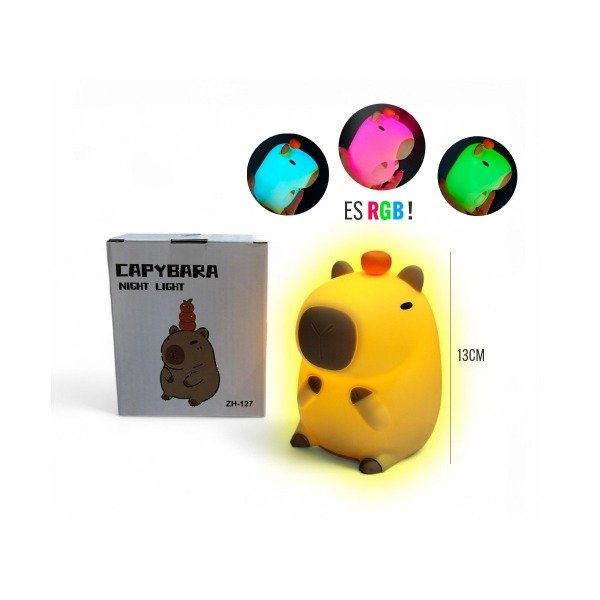 Producto - Lampara de Silicona Multicolor Capibara Rgb