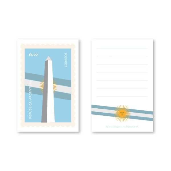 Producto - Postal Estampilla OBELISCO