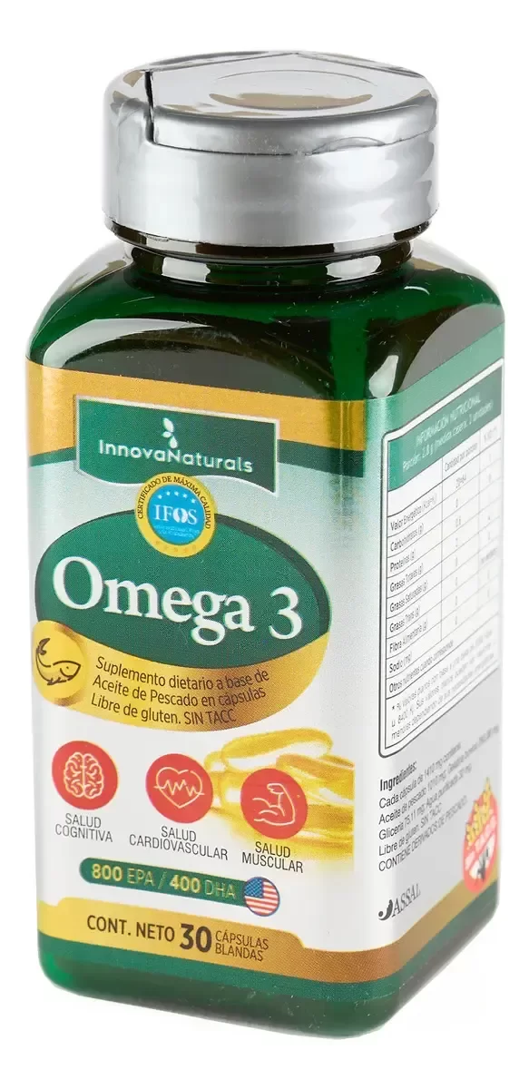 Producto - OMEGA 3 INNOVANATURALS X30 CAPSULAS (CERTIFICACION IFOS) - 0
