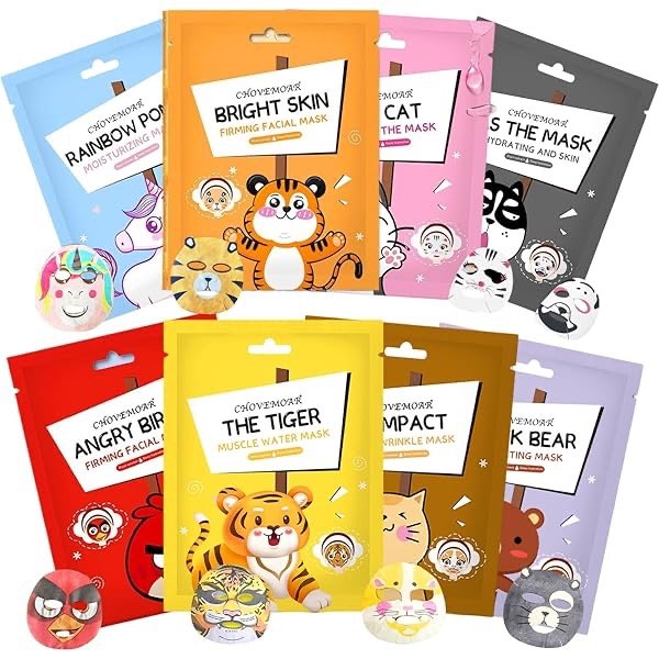 Producto - MASCARILLA FACIAL CON FORMA DE ANIMALITO Y ANIMADA